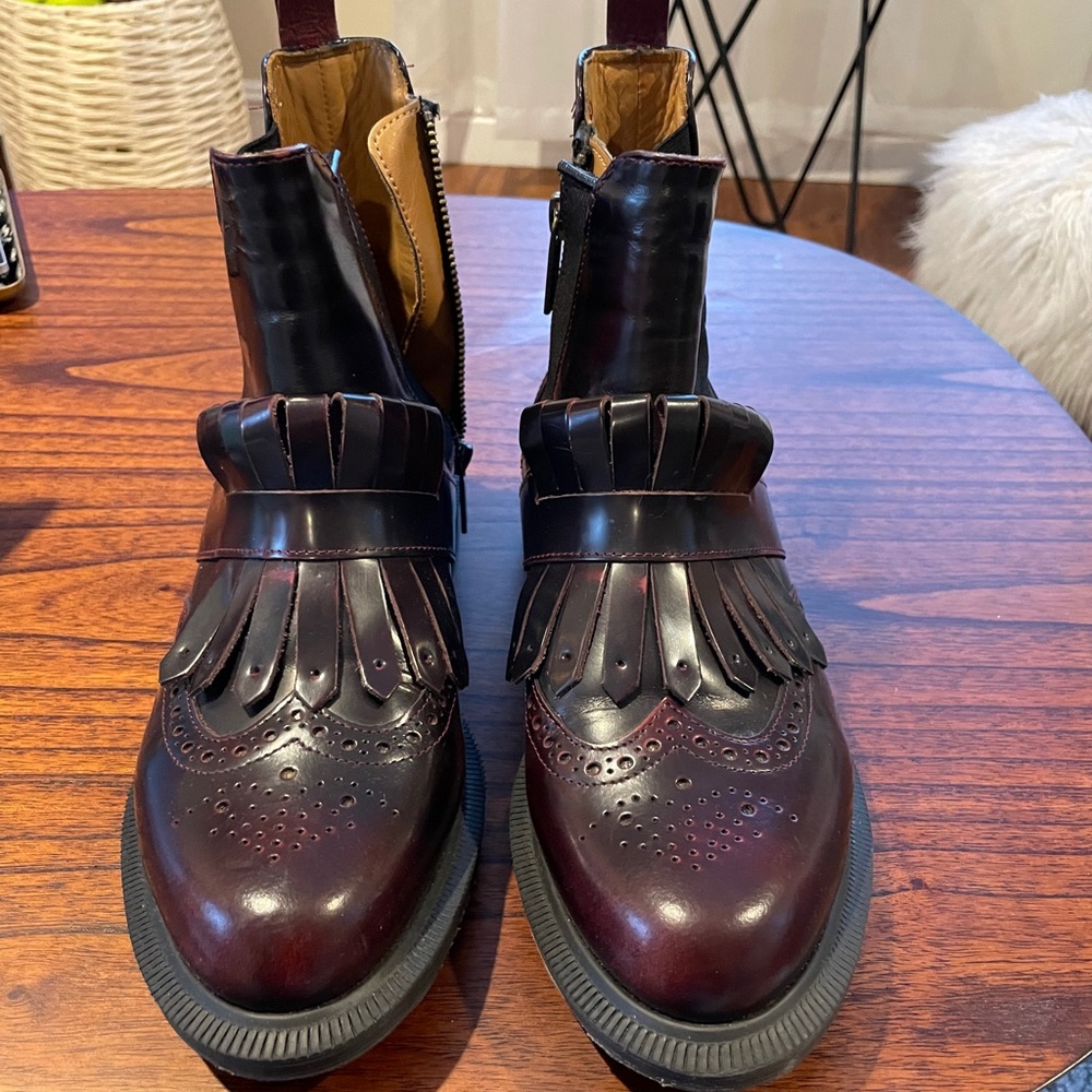 Dr. Martens Burgundy Combat Boots